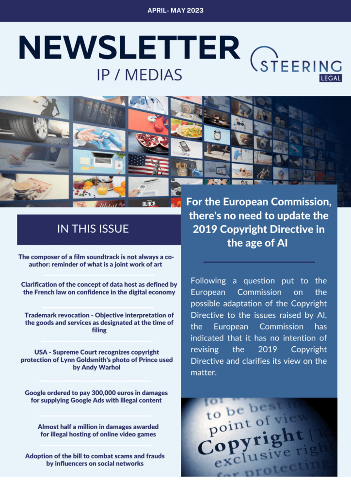 NEWSLETTER IP Media April May 2023 steeringlegal